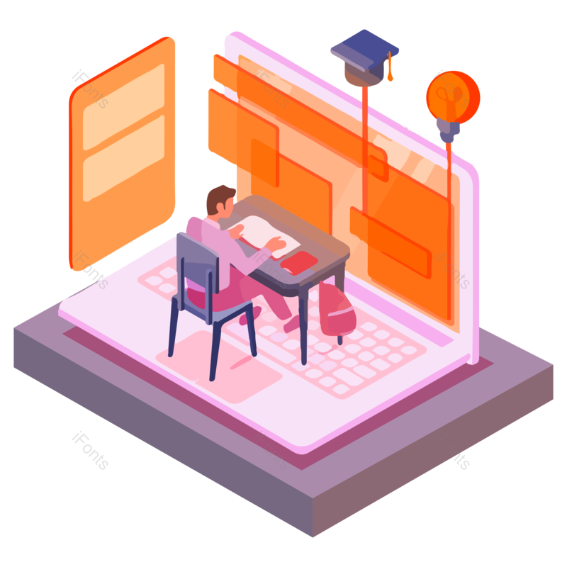 学习图片,电脑元素,商务PNG,办公免抠素材